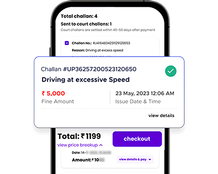 View challans for your vehicle View challans for your vehicle